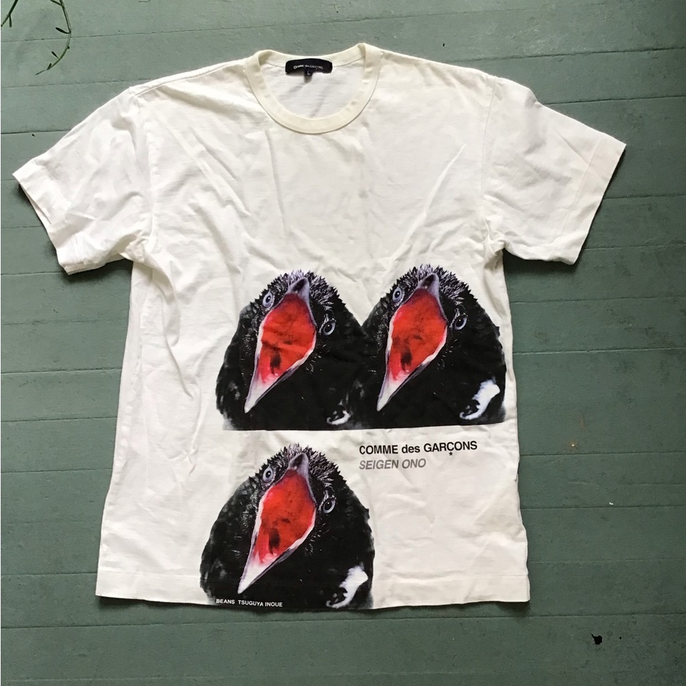 Comme des Garçons Seigen Ono White Graphic Tee